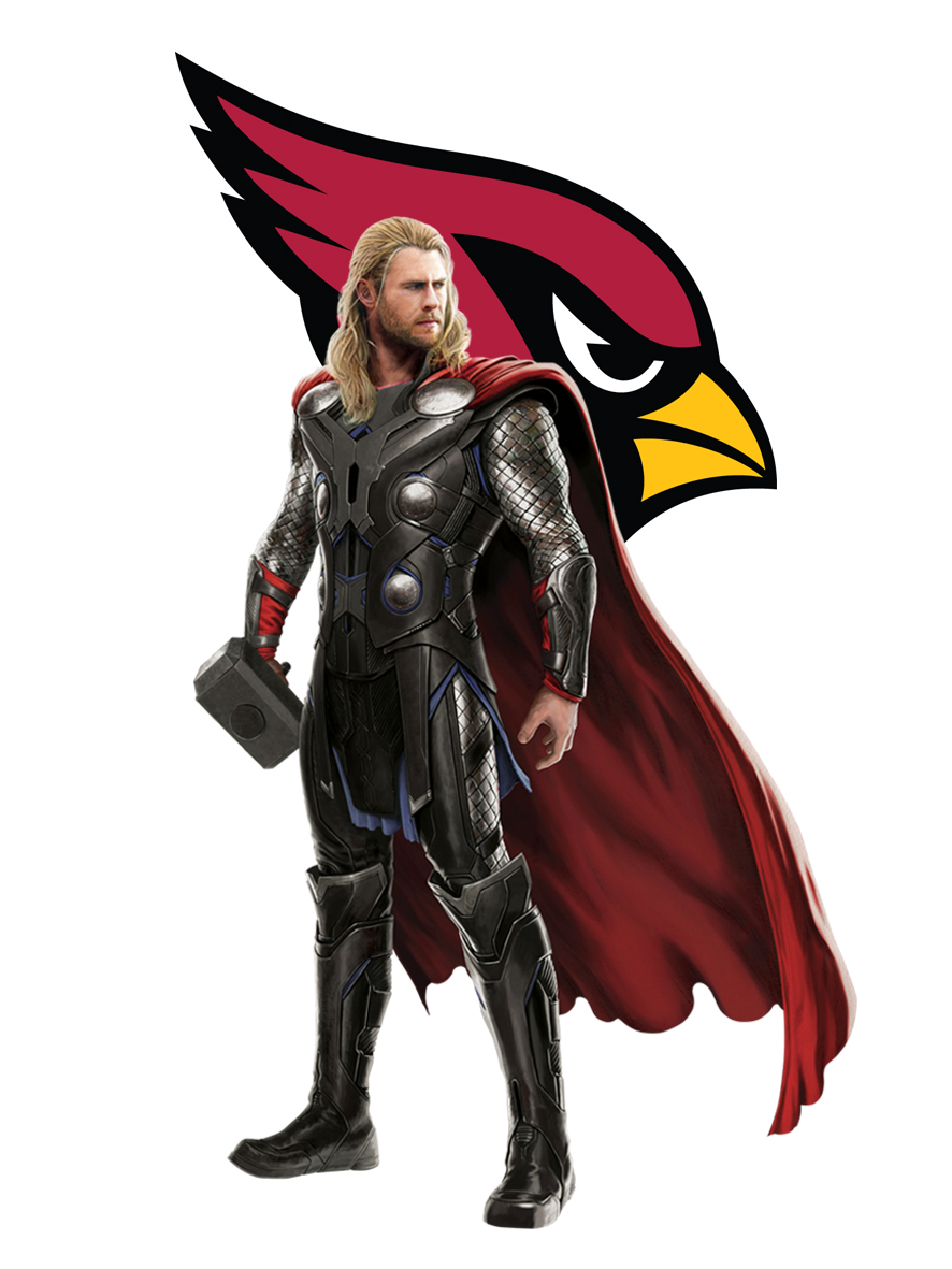 Arizona Cardinals Thor Logo vinyl decal